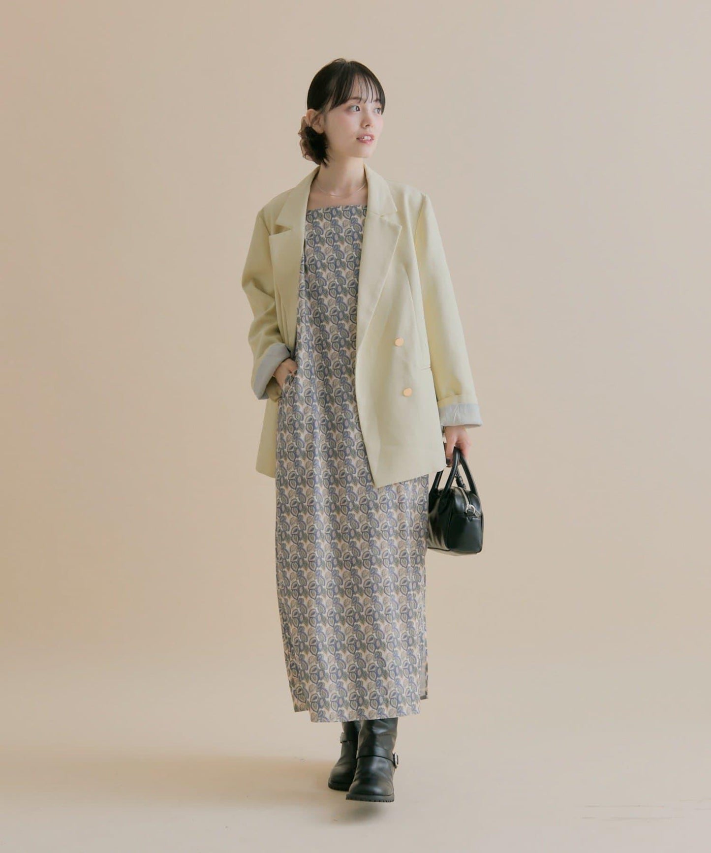 11/1（週六）12:00開始！【數量限定】【森川企畫】透視疊穿連衣裙套裝