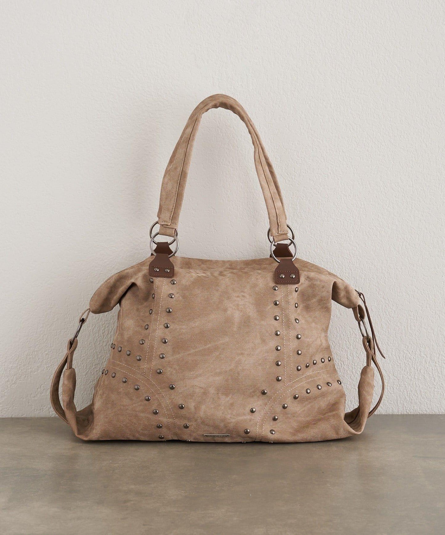 鉚釘裝飾托特包