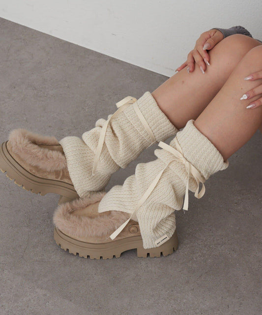 蝴蝶結裝飾腿套