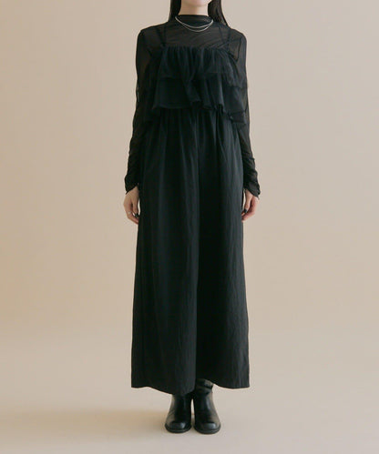 11/1（週六）12:00開始！【數量限定】【森川企畫】網紗吊帶連衣裙套裝