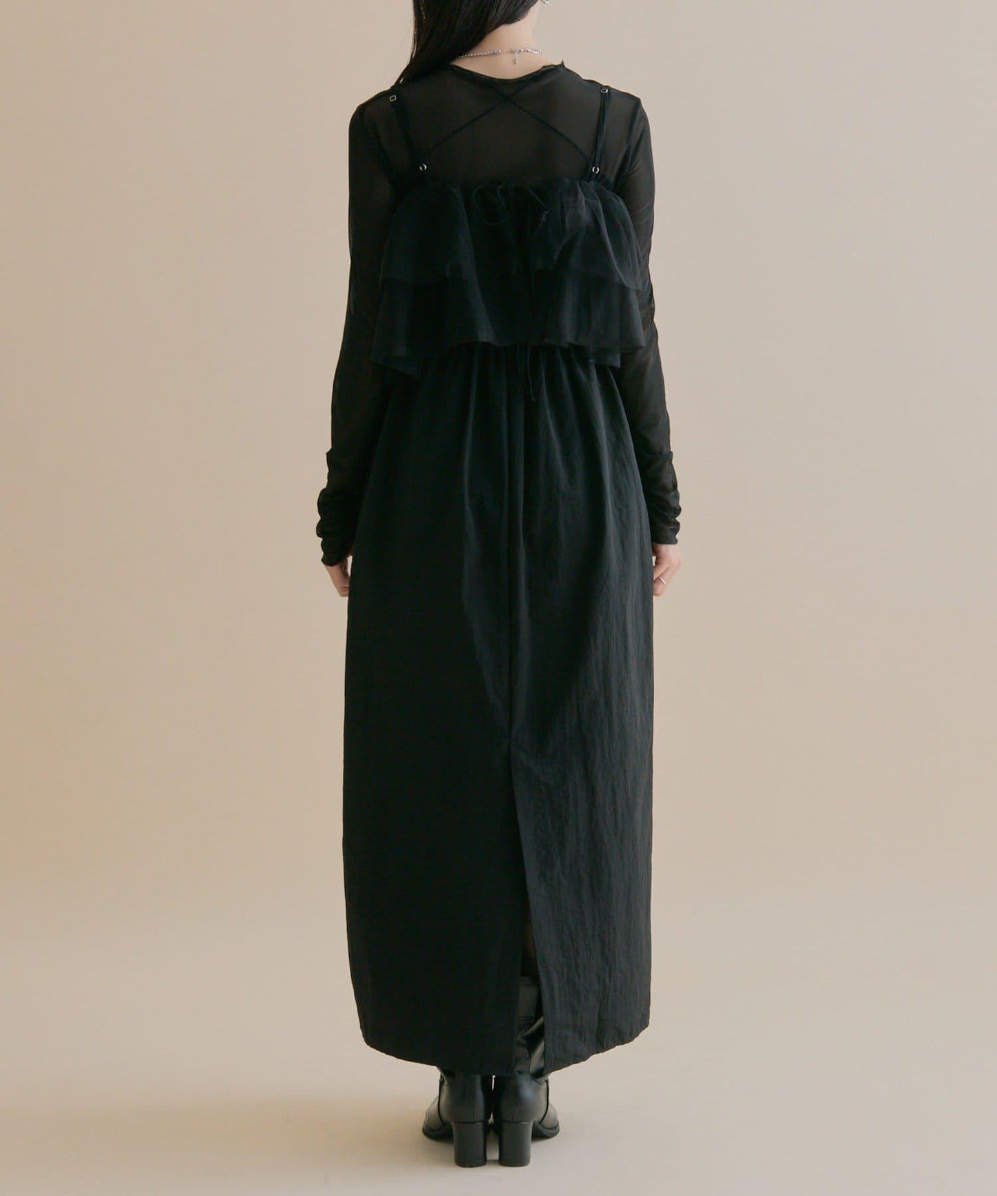 11/1（週六）12:00開始！【數量限定】【森川企畫】網紗吊帶連衣裙套裝