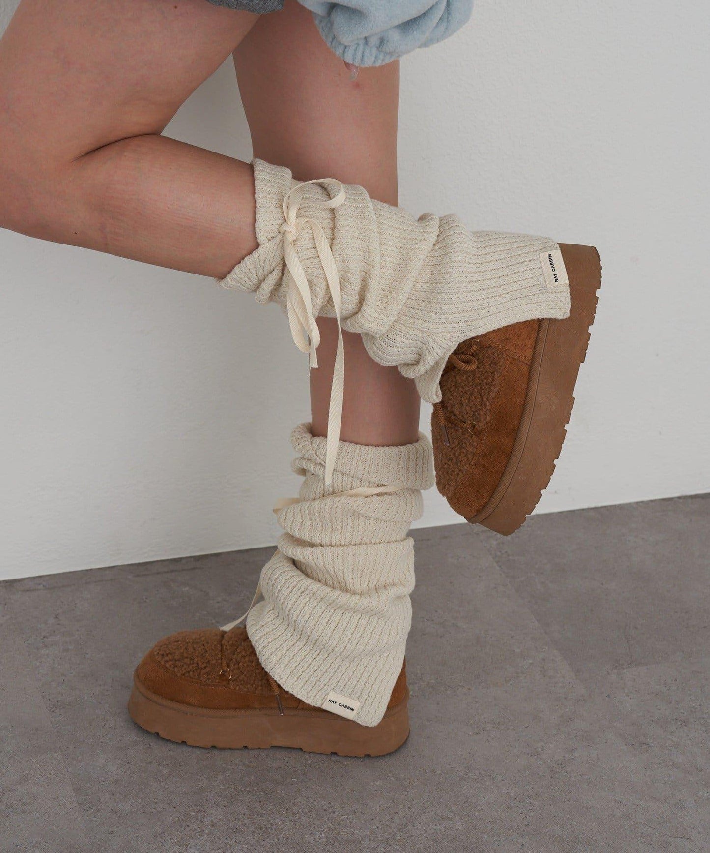 蝴蝶結裝飾腿套