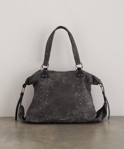 鉚釘裝飾托特包