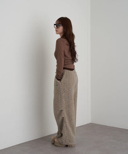 U領疊穿亨利長袖T恤