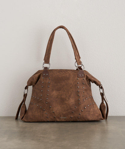 鉚釘裝飾托特包