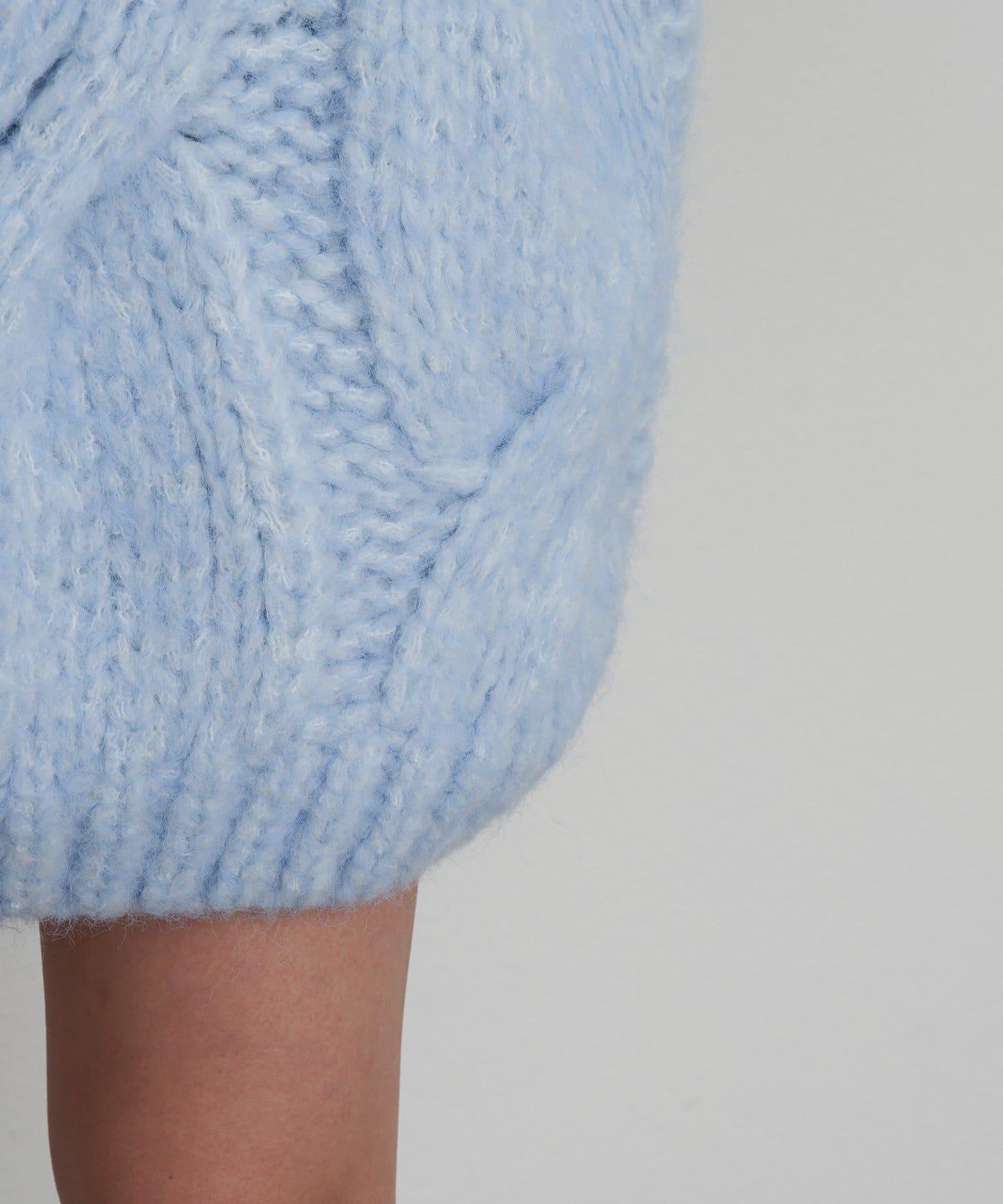 麻花寬鬆針織長款上衣