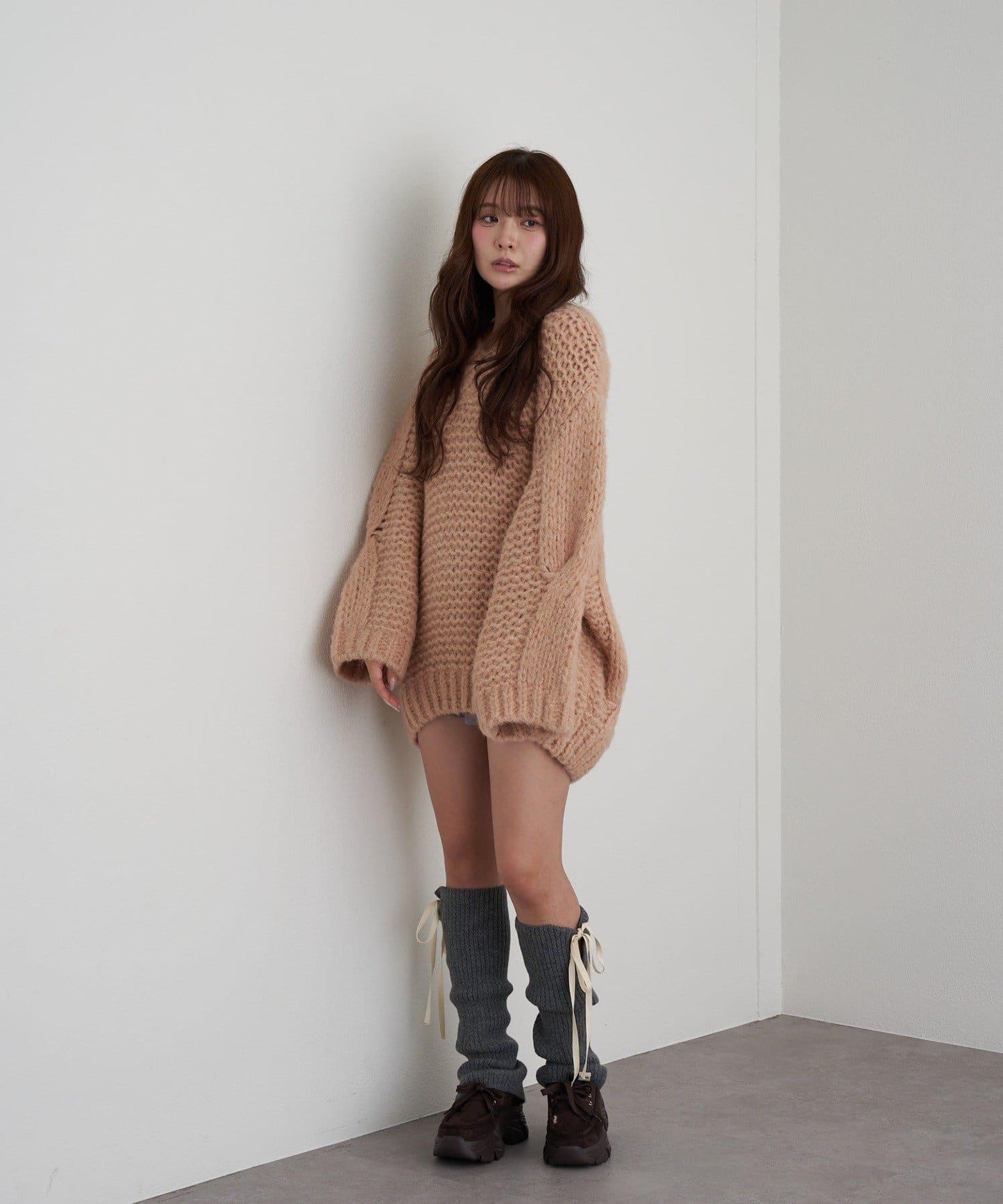 蝴蝶結裝飾腿套