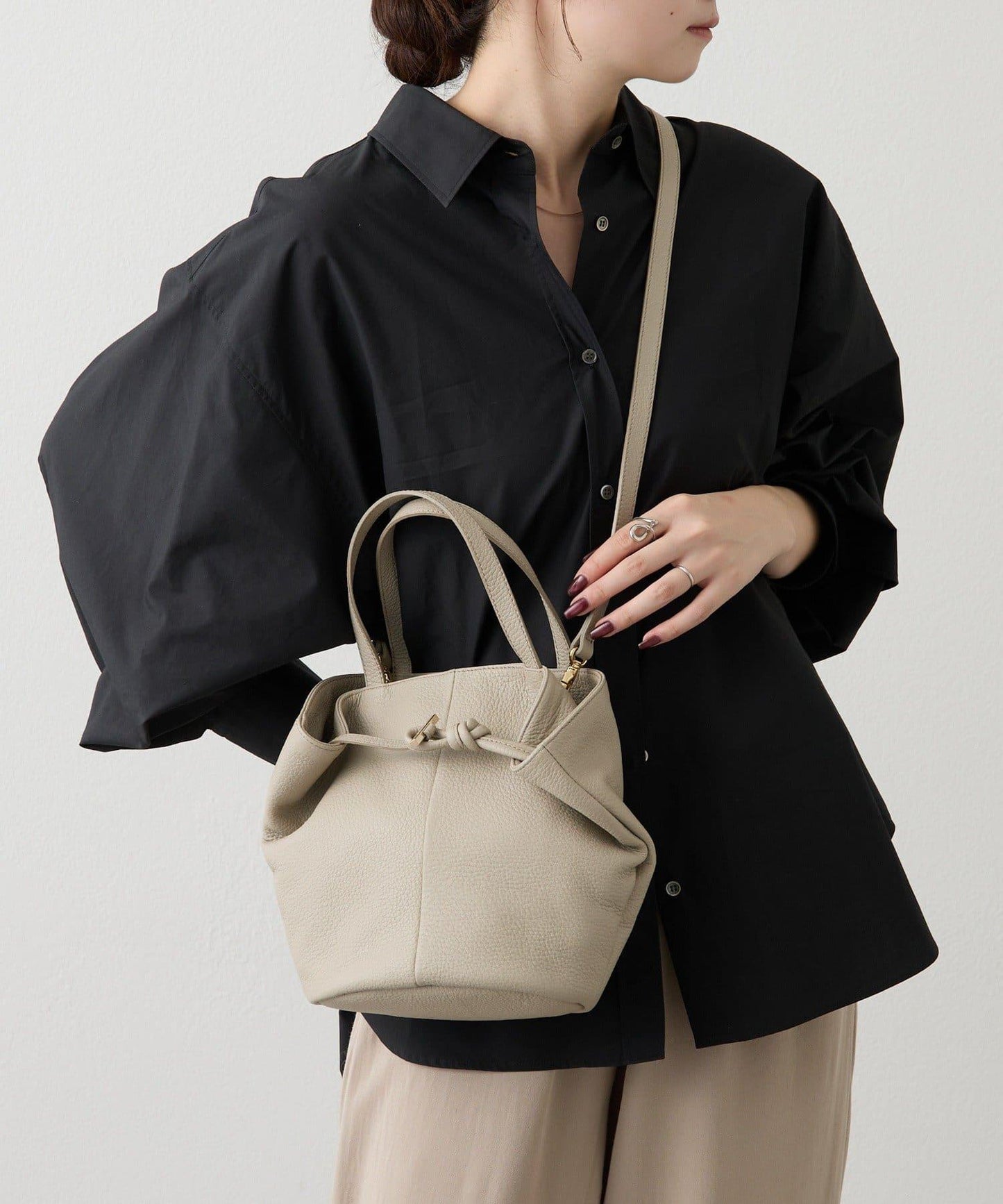 皮革2WAY迷你托特包