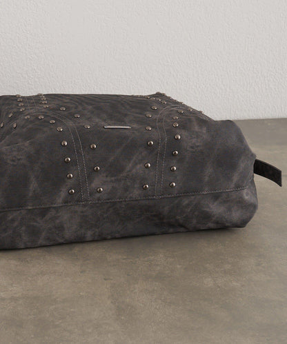 鉚釘裝飾托特包