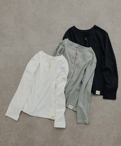 順滑磨毛雙面穿亨利領T恤