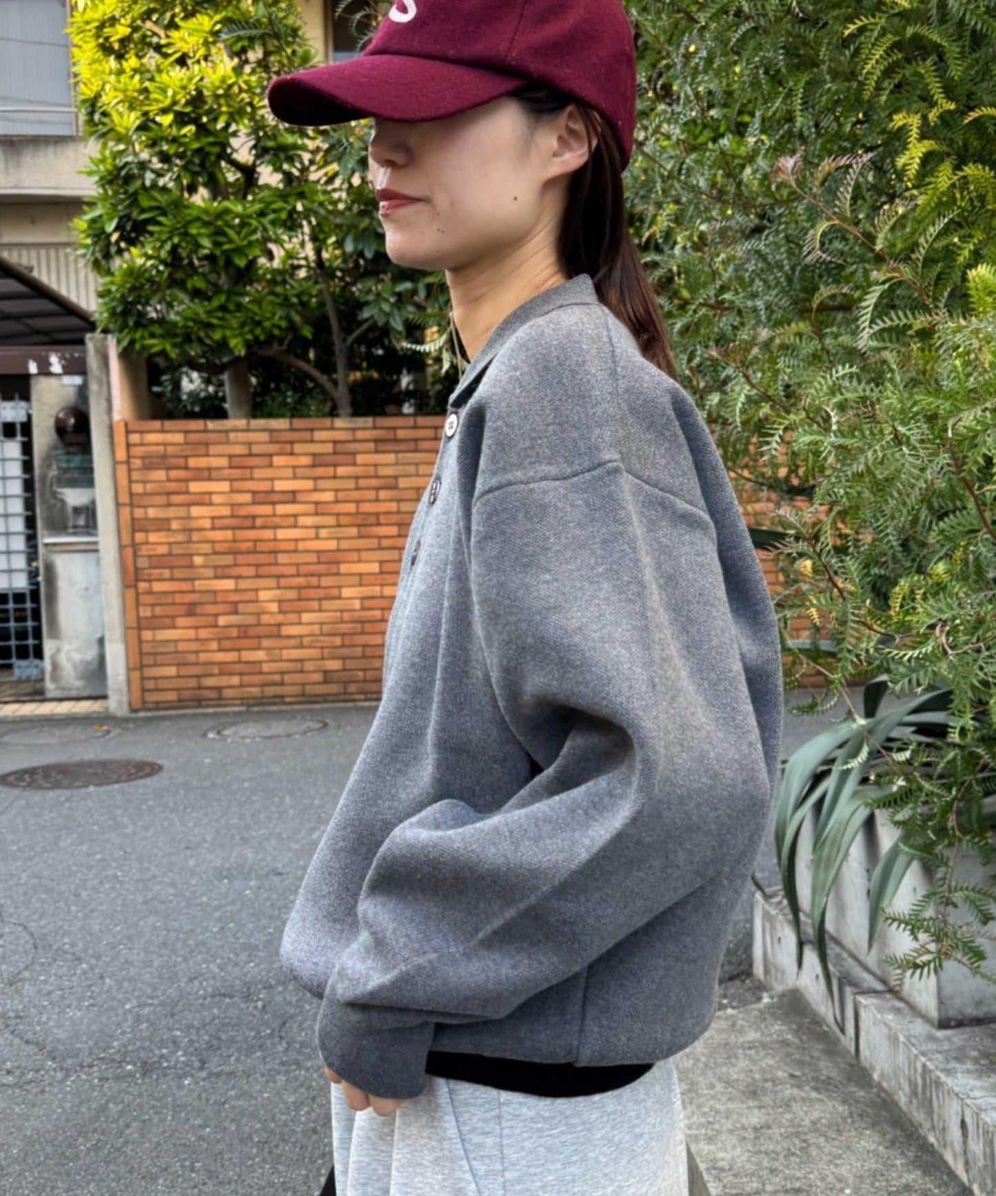 拼接羅紋下襬配色針織POLO衫