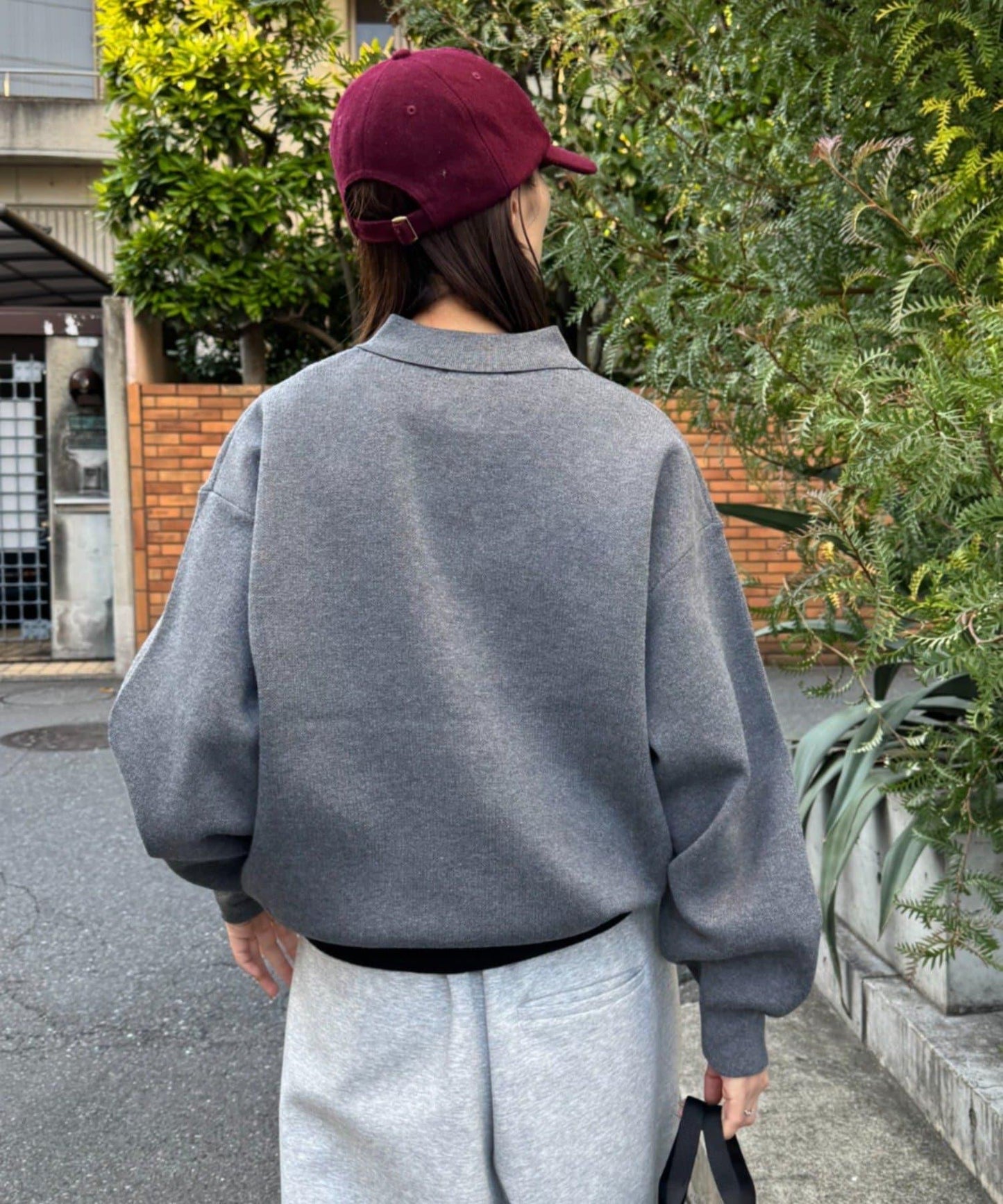 拼接羅紋下襬配色針織POLO衫