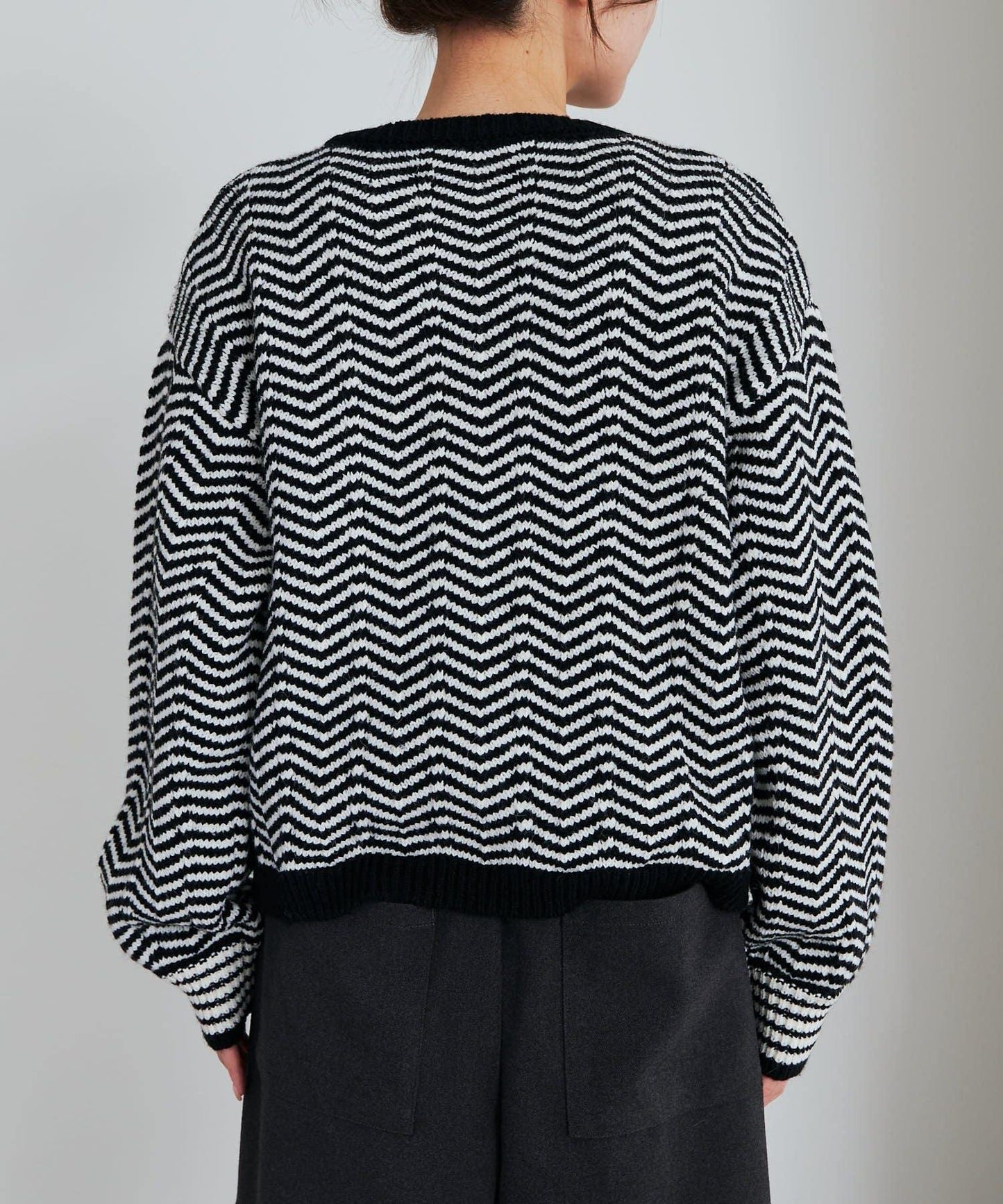 人字紋針織開衫