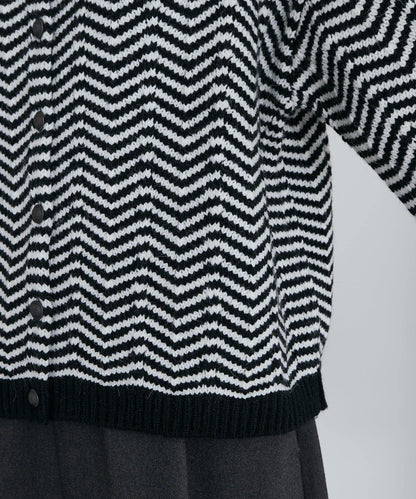 人字紋針織開衫