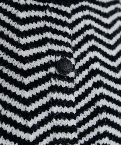 人字紋針織開衫