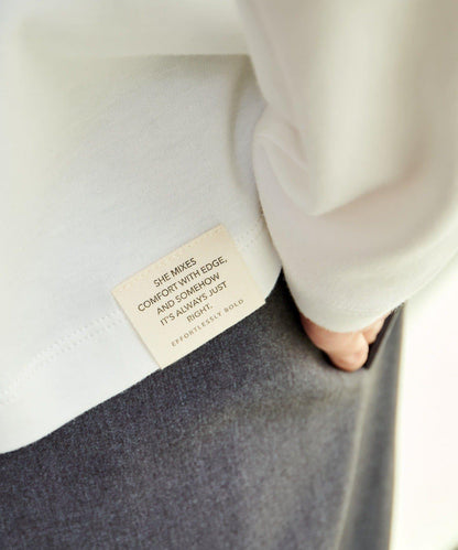 順滑磨毛雙面穿亨利領T恤