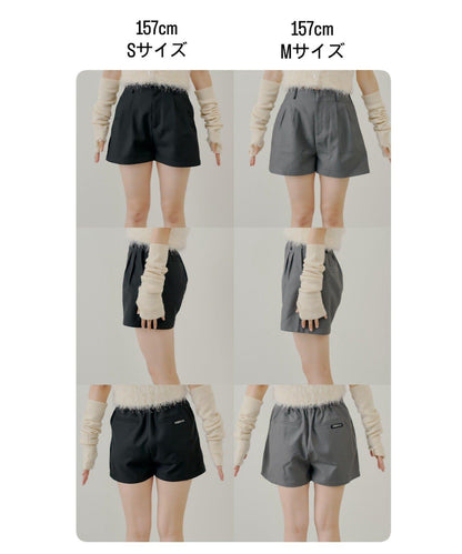 【Chico】前褶短褲