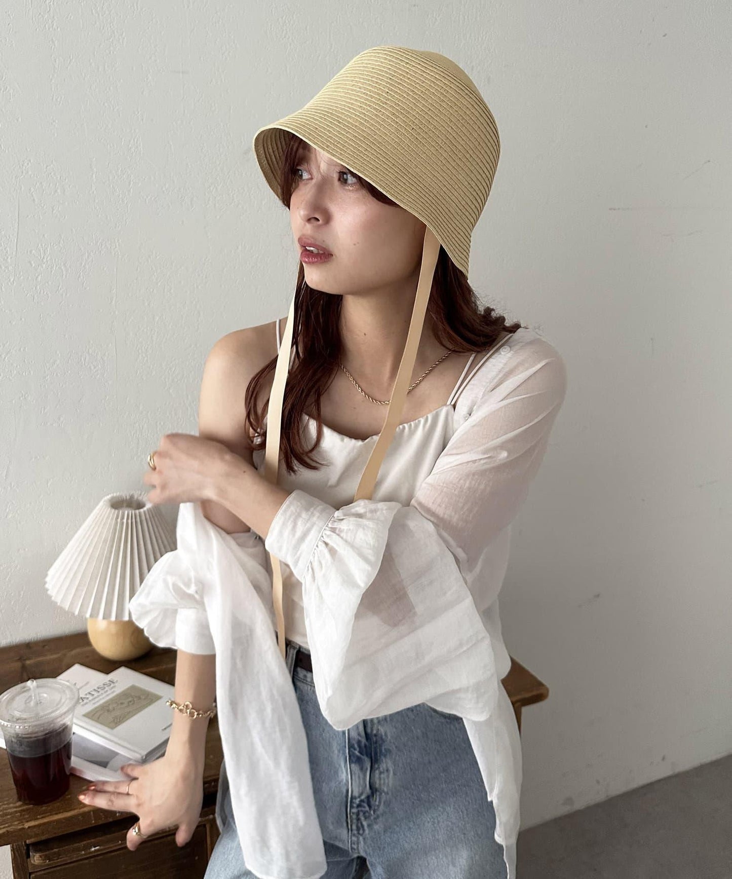 【Discoat】帶蝴蝶結貝雷帽