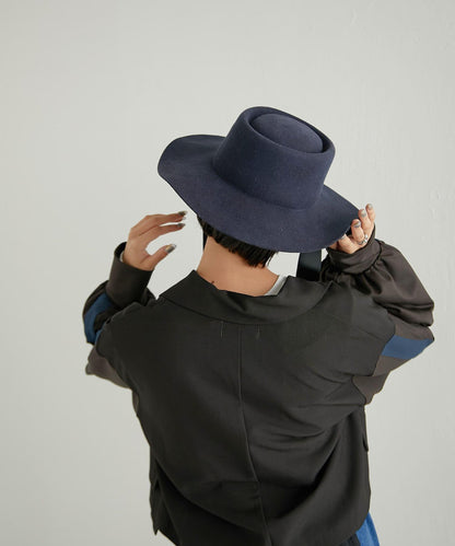 【ear PAPILLONNER】帶蝴蝶結毛氈帽【SUM1STYLE】