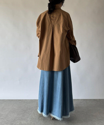 【RIVE DROITE】牛仔吊帶連衣裙