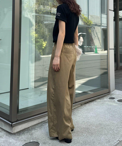 【CIAOPANIC TYPY】單點刺繡羅紋修身短袖T恤