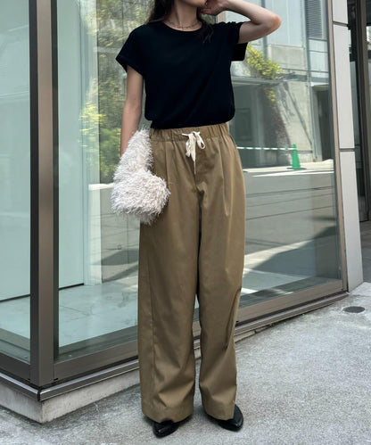 【CIAOPANIC TYPY】單點刺繡羅紋修身短袖T恤