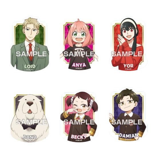 《間諜過家家》_【食玩】角色剪影貼紙口香糖【BOX／16包入】