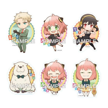 《間諜過家家》_【食玩】角色剪影貼紙口香糖【BOX／16包入】