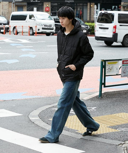 SC前拉鍊羽絨連帽衫