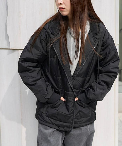 SC前拉鍊羽絨連帽衫