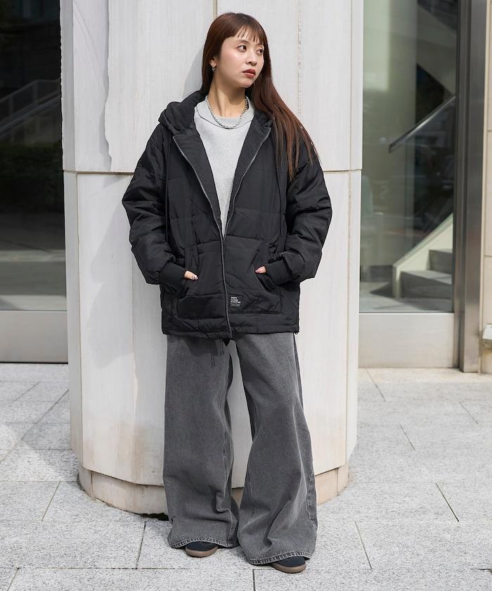 SC前拉鍊羽絨連帽衫