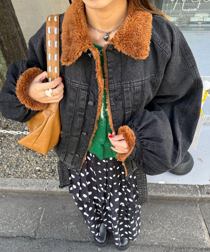 【ANTI WARP /アンチワープ】超大蓬鬆袖牛仔夾克