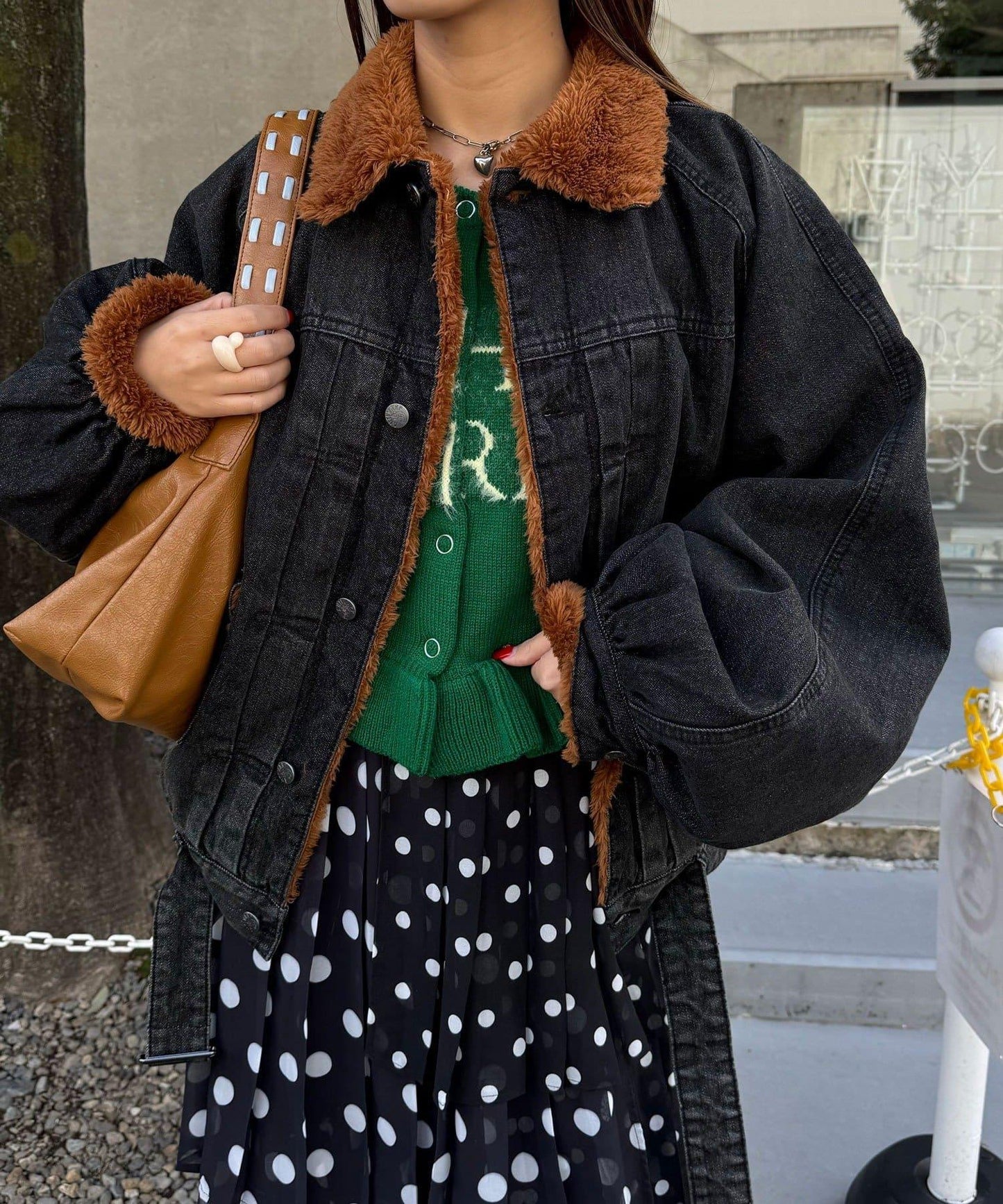 【ANTI WARP /アンチワープ】超大蓬鬆袖牛仔夾克