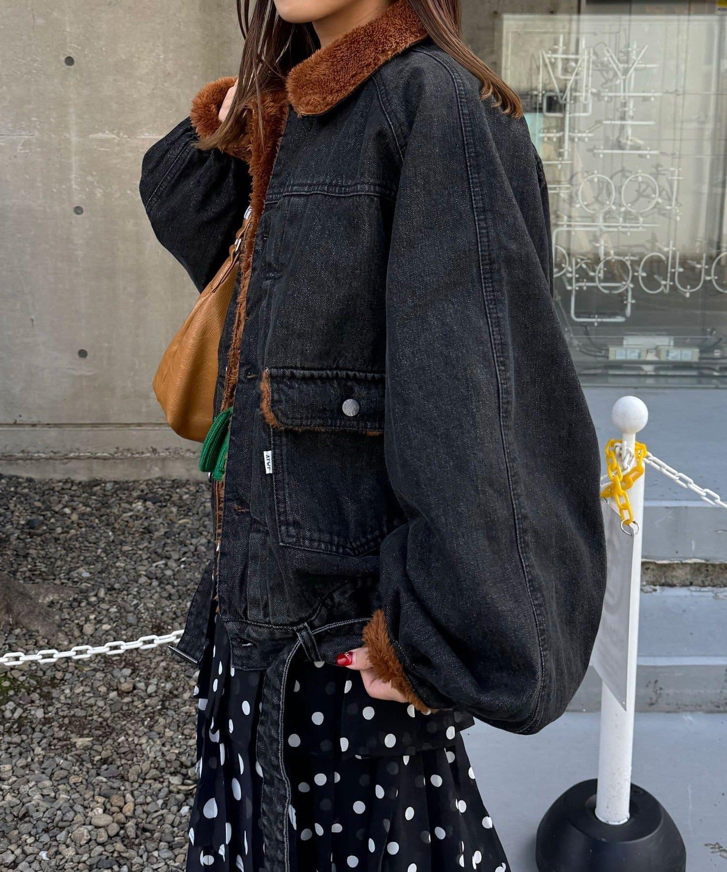 【ANTI WARP /アンチワープ】超大蓬鬆袖牛仔夾克