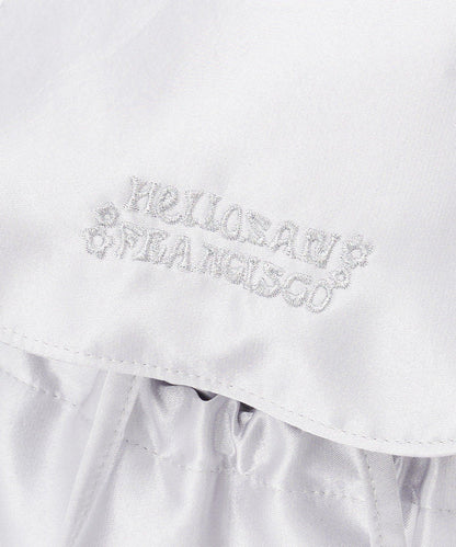 【HELLO.SANFRANCISCO/ハローサンフランシスコ】標誌刺繡緞面雙肩包