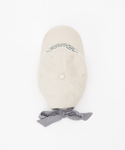 【HELLO.SANFRANCISCO/ハローサンフランシスコ】字母標語刺繡蝴蝶結棒球帽