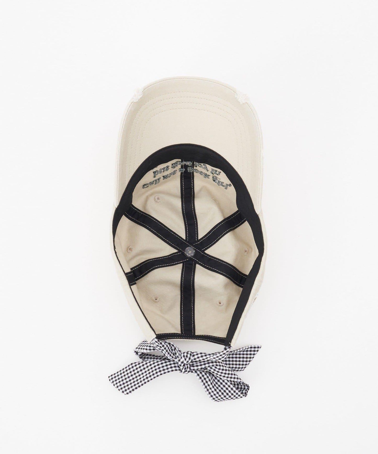 【HELLO.SANFRANCISCO/ハローサンフランシスコ】字母標語刺繡蝴蝶結棒球帽