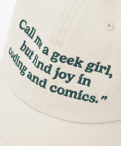 【HELLO.SANFRANCISCO/ハローサンフランシスコ】字母標語刺繡蝴蝶結棒球帽