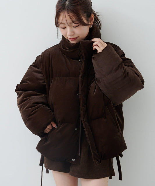 天鵝絨加棉夾克