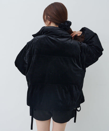 天鵝絨加棉夾克