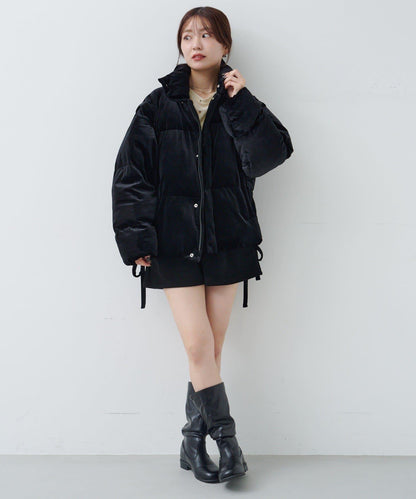 天鵝絨加棉夾克