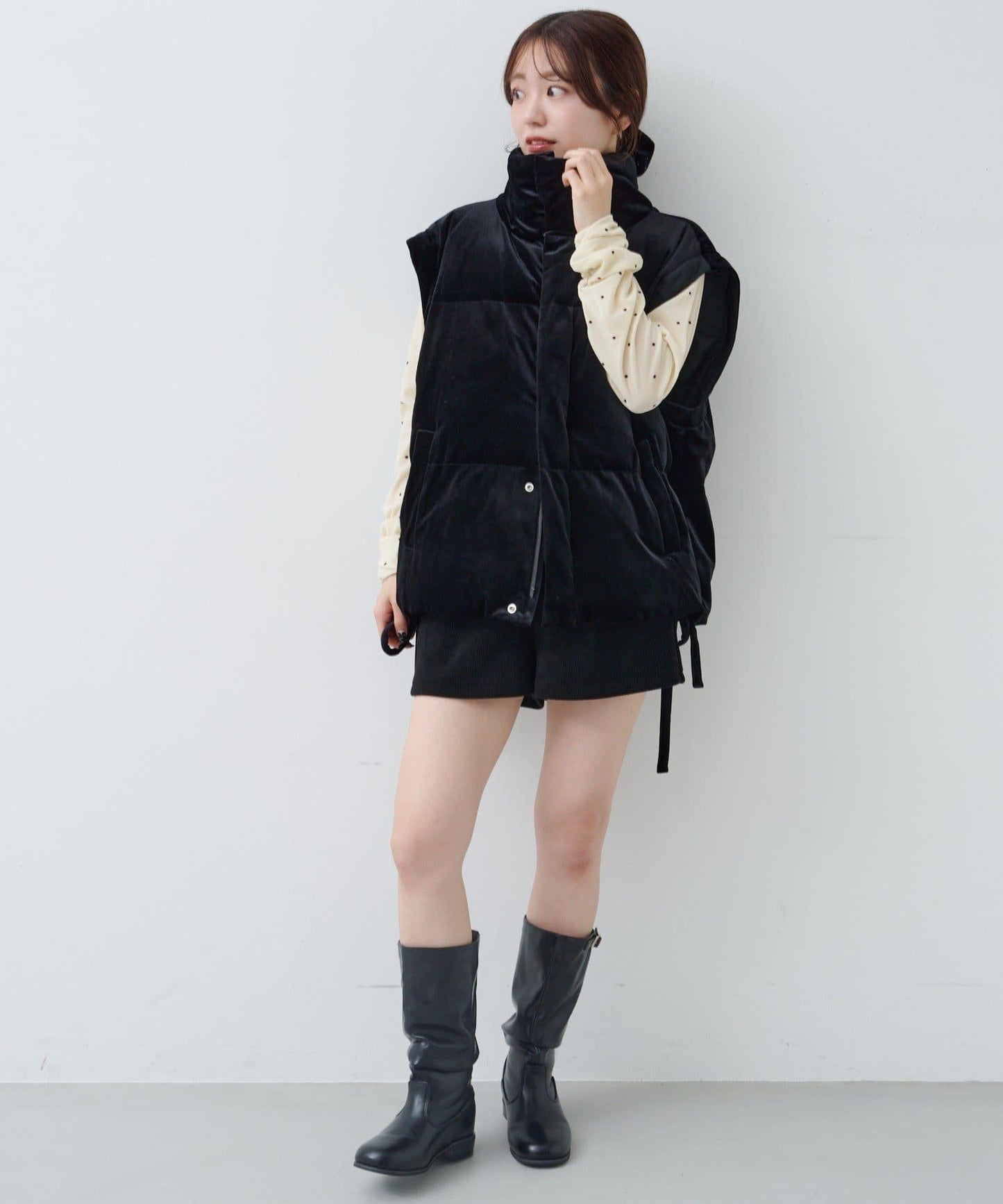 天鵝絨加棉夾克