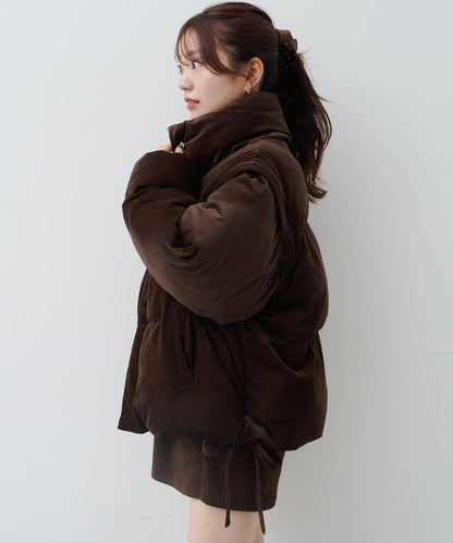 天鵝絨加棉夾克