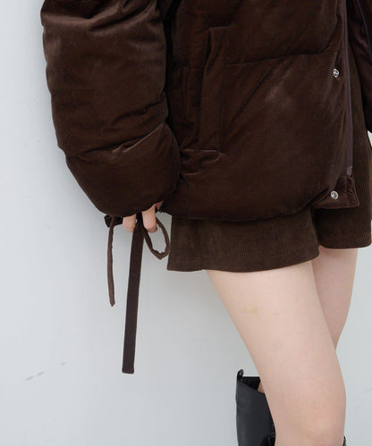 天鵝絨加棉夾克