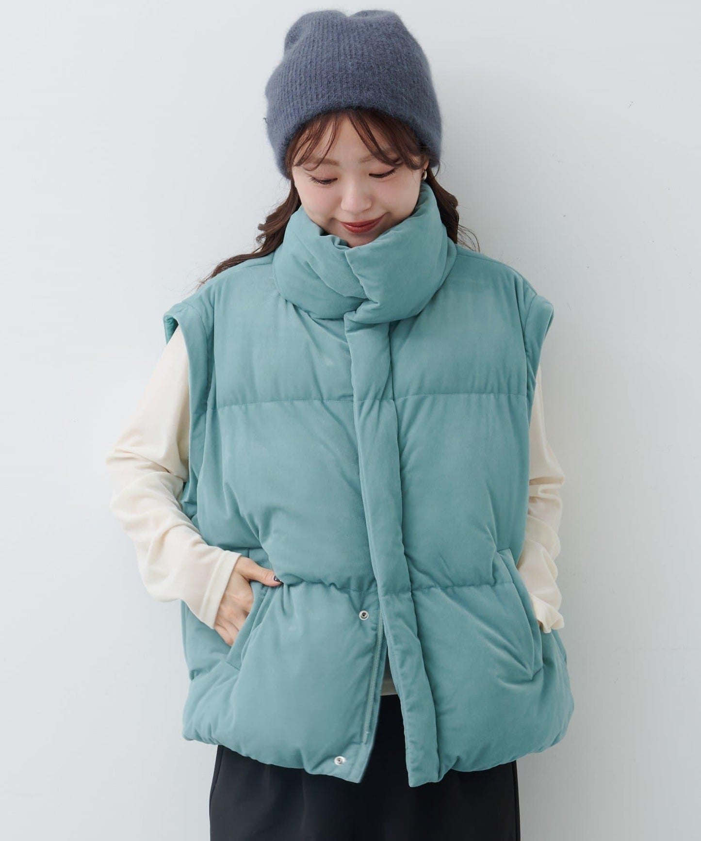 天鵝絨加棉夾克