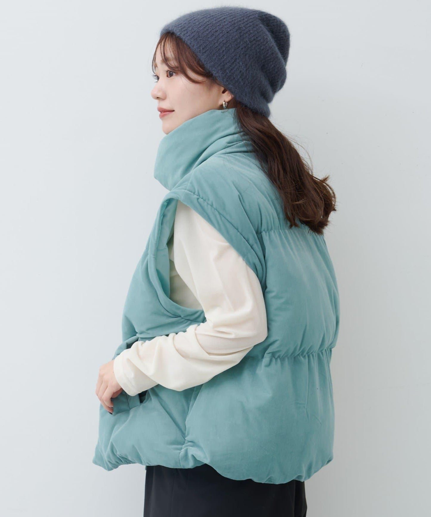 天鵝絨加棉夾克