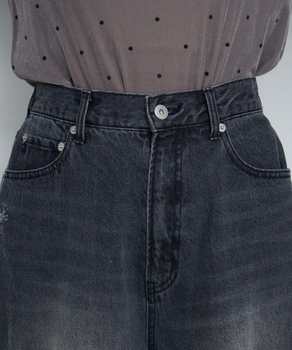 弧形縫線牛仔褲