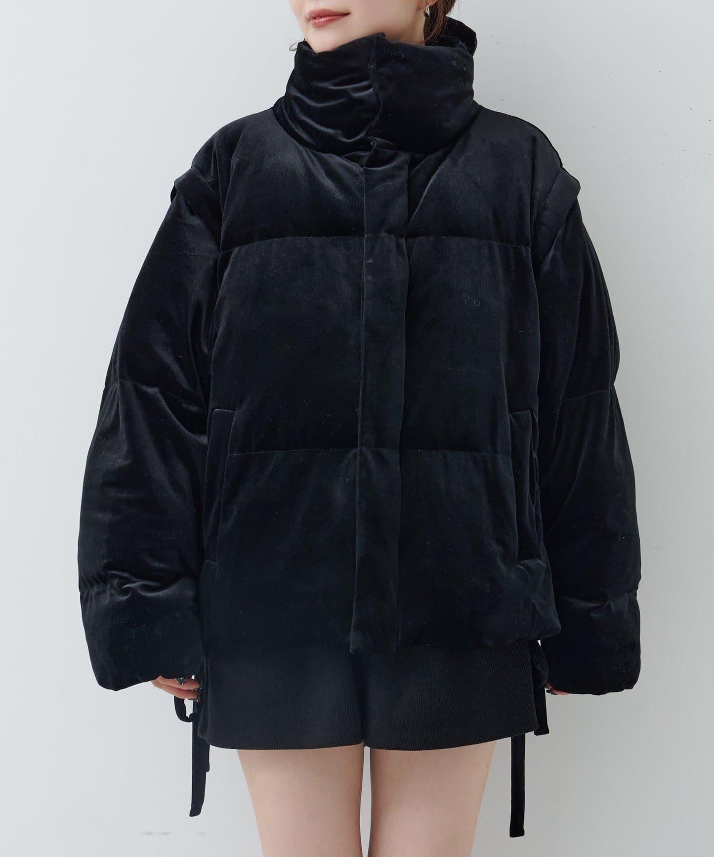 天鵝絨加棉夾克