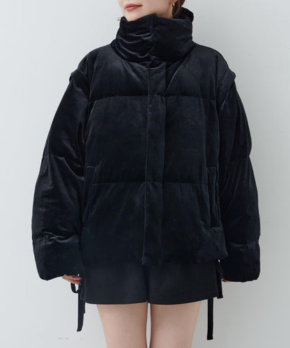 天鵝絨加棉夾克