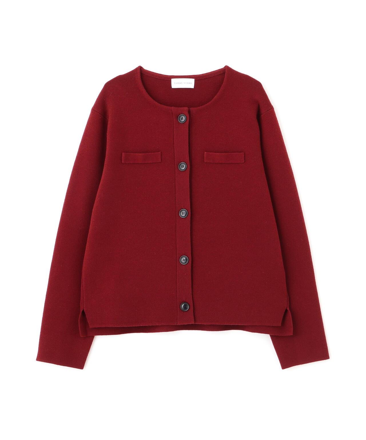 高密度米蘭羅紋圓領夾克